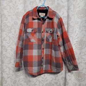 Boston Traders Kids Boy Cozy Winter Jacket With Pockets Size S(7/8) Orange,Gray.